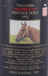 1981 Yalumba Thoroughbred Series Vintage Port 1981