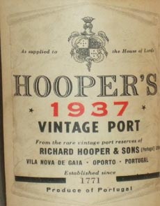 1937 Hooper's Vintage Port 1937