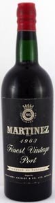 1963 Martinez Vintage Port 1963