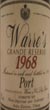 1968 Warres Grand Reserve Tawny Port 1968